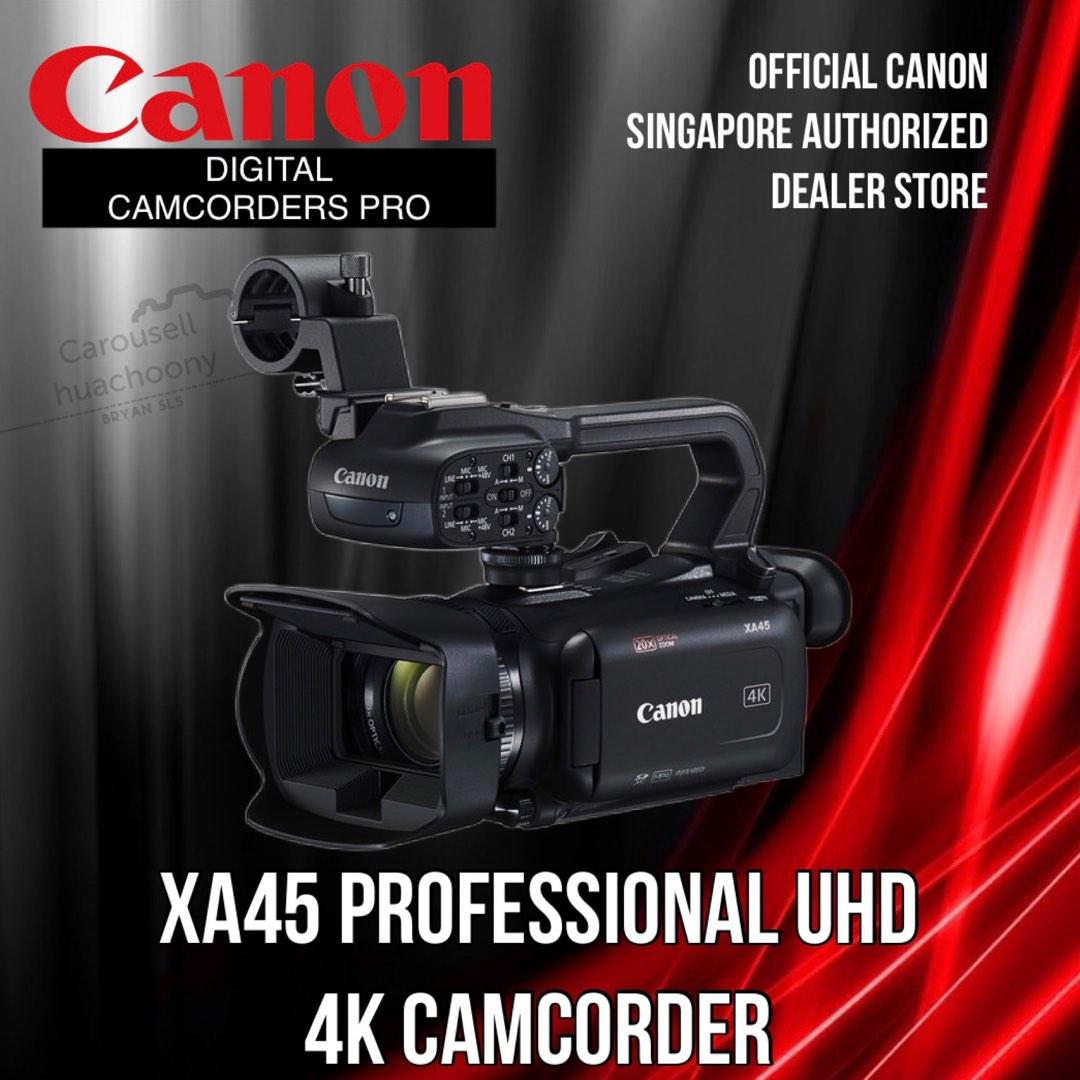 Canon XA45 Professional UHD 4K Camcorder, Photography, Video Cameras on