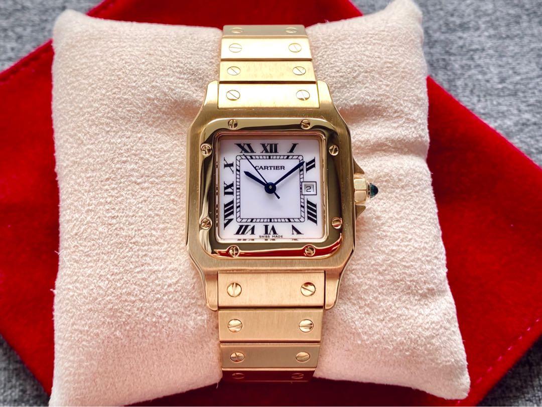 Cartier santos clearance oro