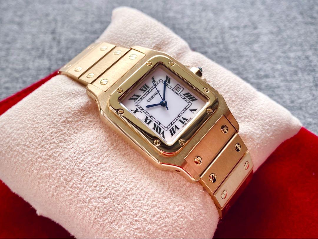 Cartier santos 18k gold 2025