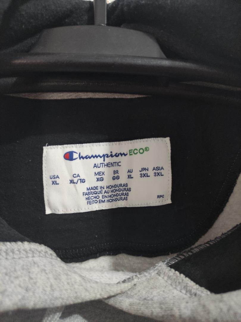 Champion hoodie cheap tag