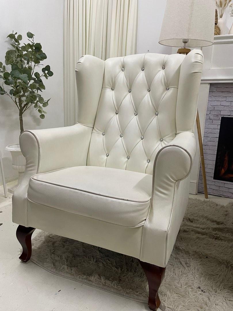 Chesterfield Sofa Premium White Furniture Home Living
