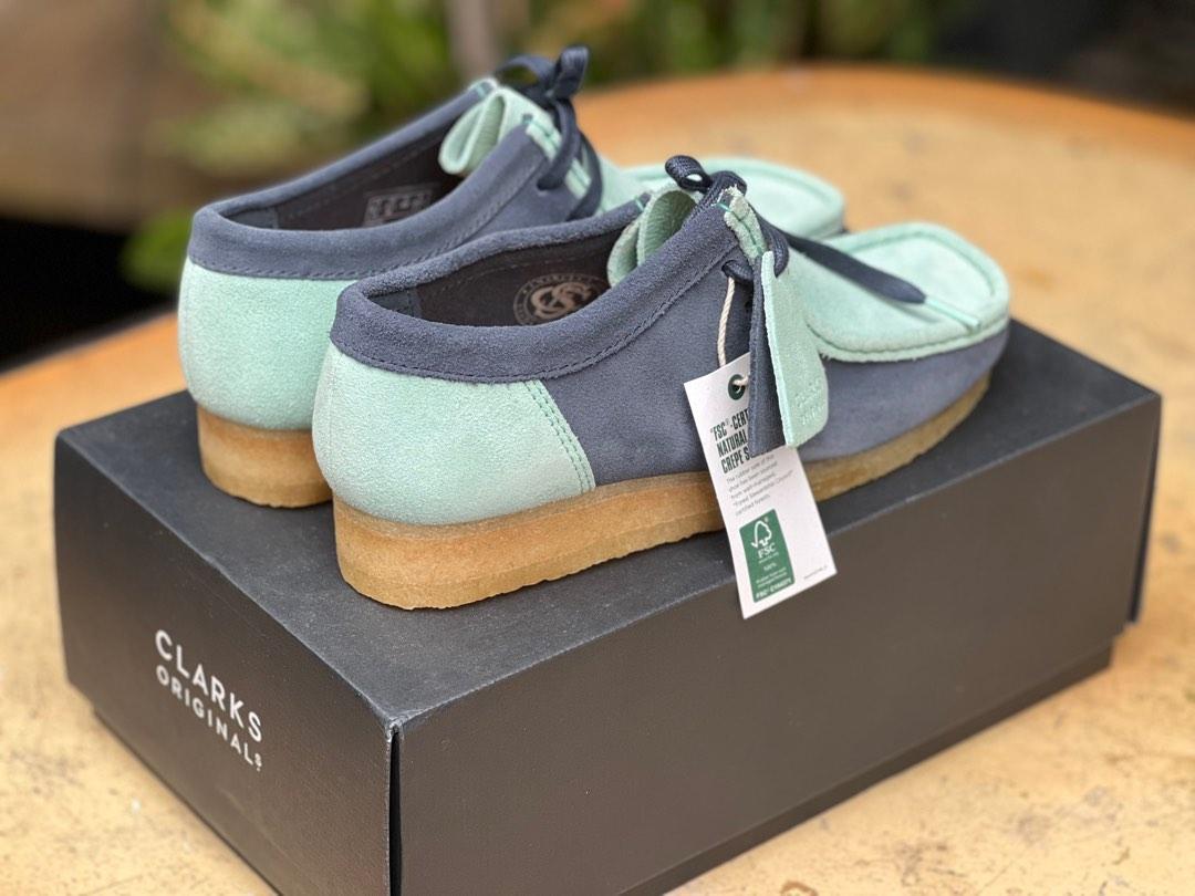 Blue and green wallabees sales