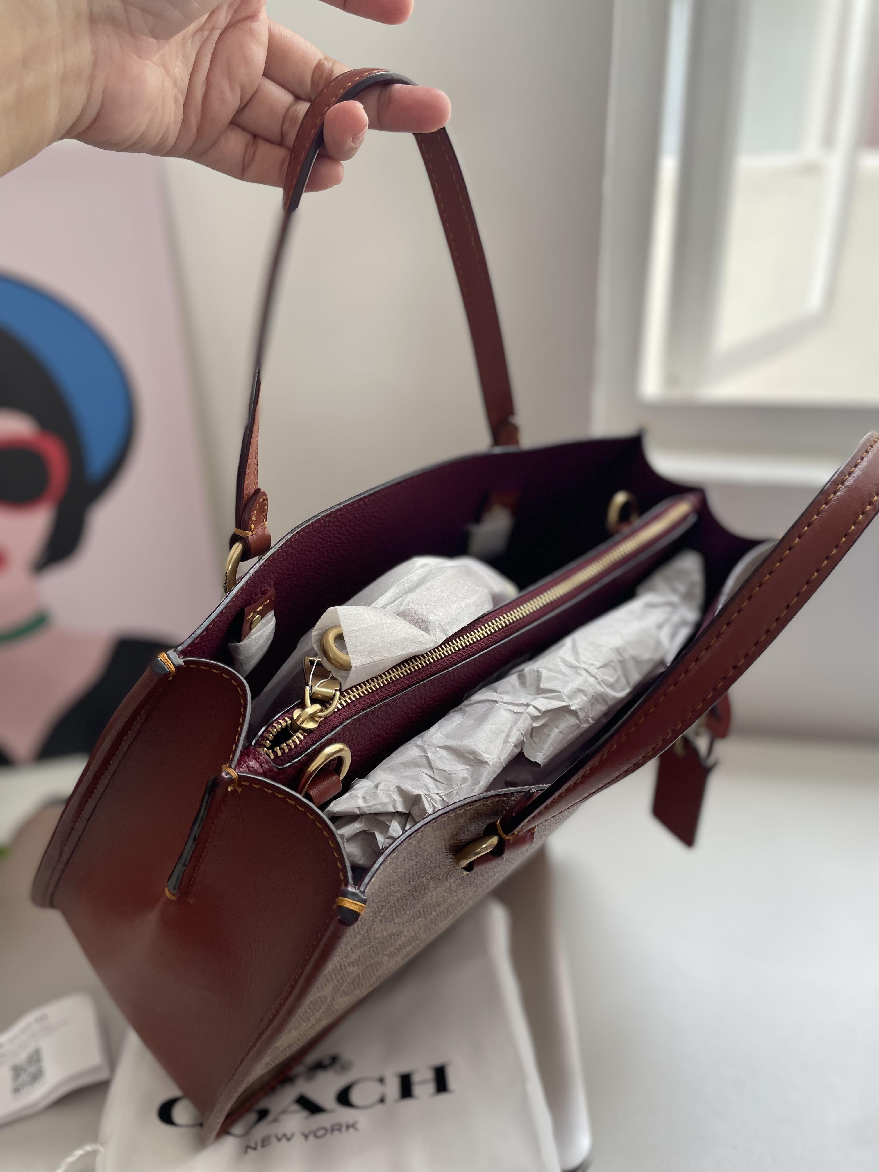Coach charlie hot sale carryall 28 oxblood