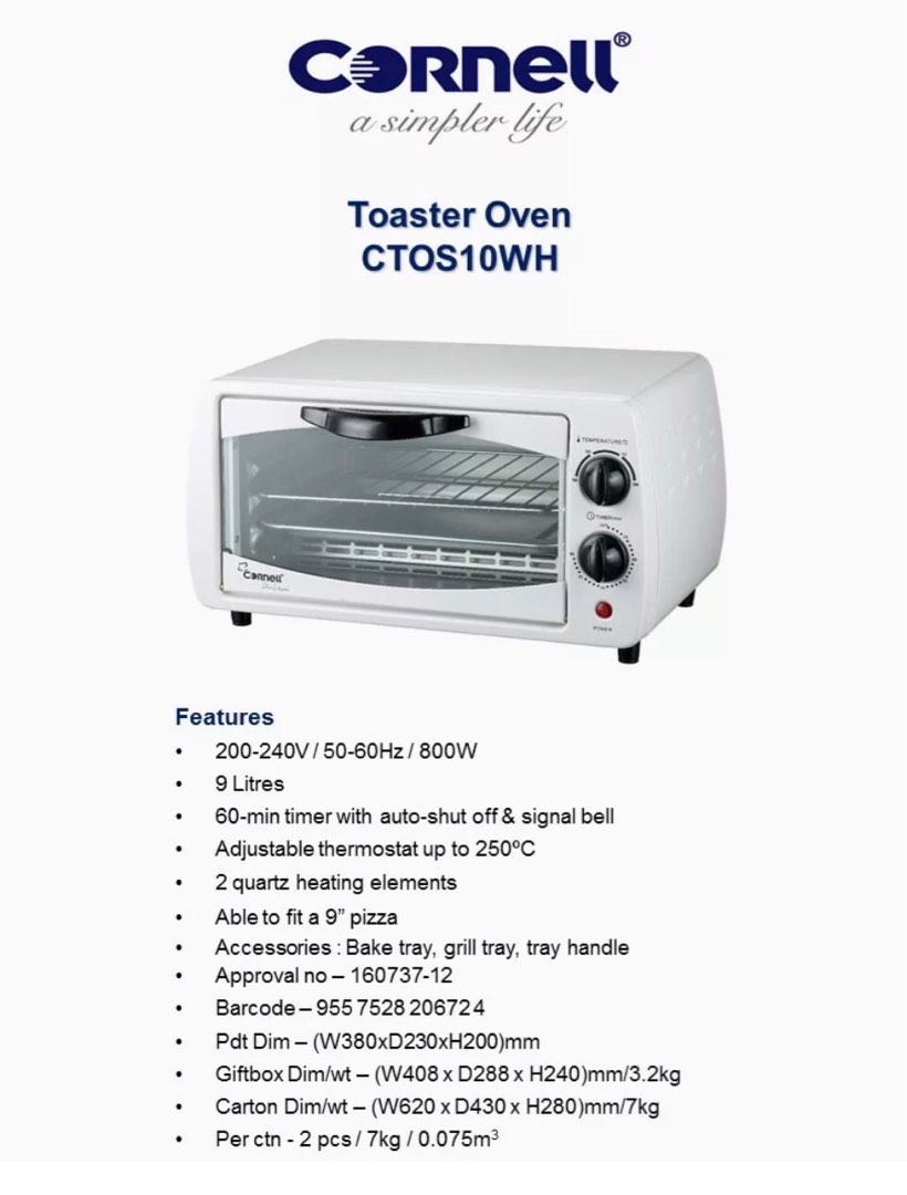 low cost toaster oven