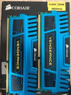 Corsair Vengeance DDR3 16gb kit (2*8gb)