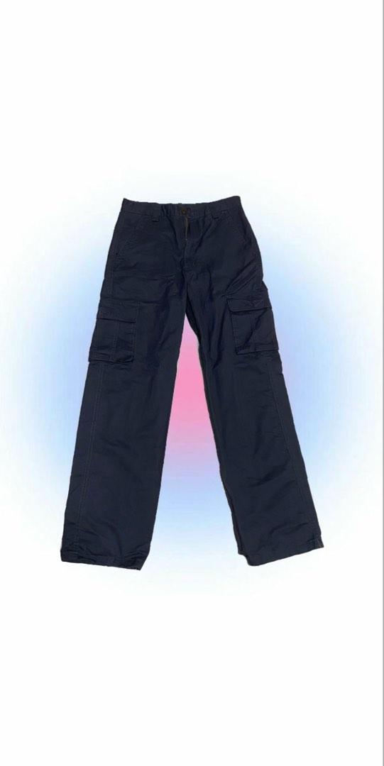 Dark blue cargo pants, Women's Fashion, Bottoms, Other Bottoms on Carousell