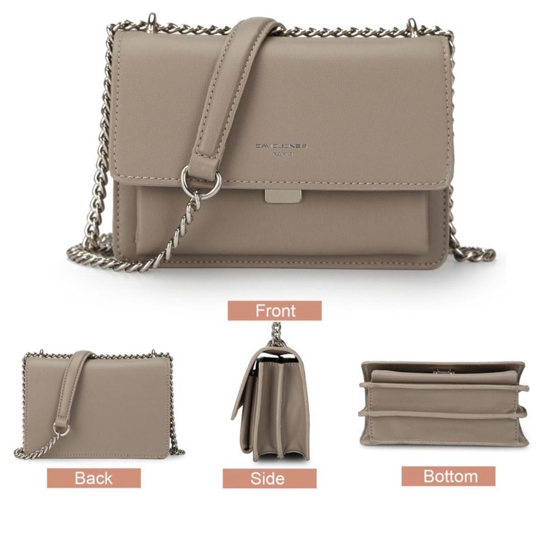 David Jones Paris Leather Crossbody Sling Bag, Women's Fashion, Bags