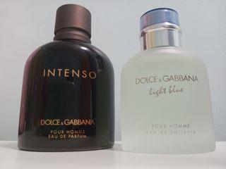 Dolce and Gabbana Pour  Home Eau De Toilette intenso and light blue