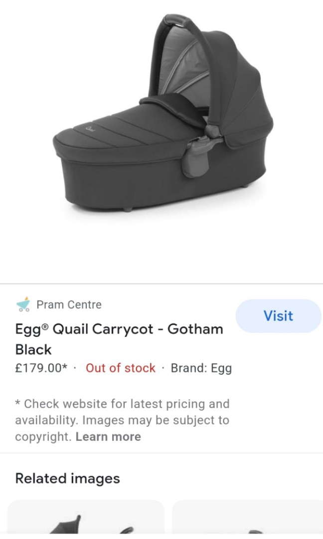 Egg quail deals carrycot