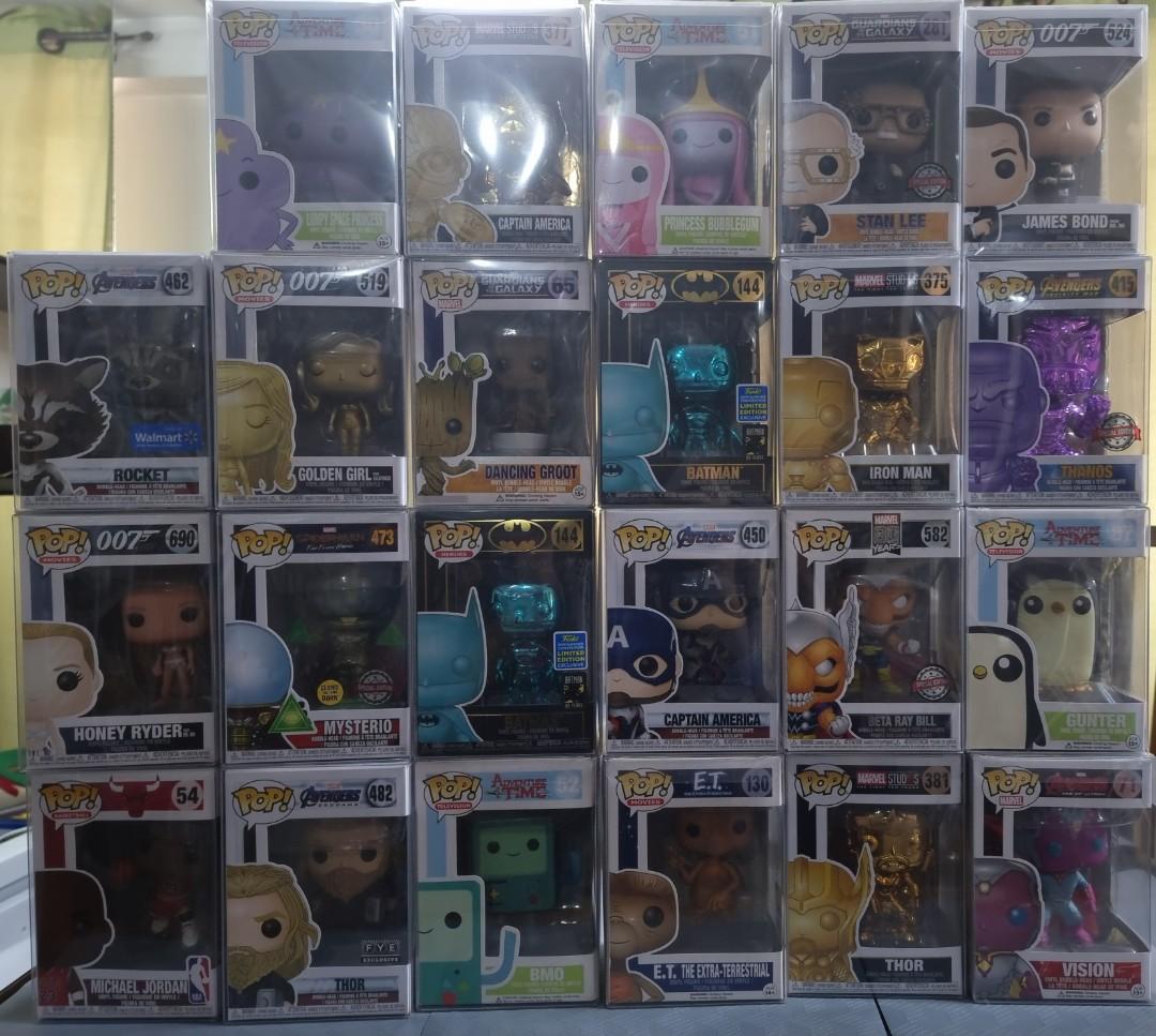 FUNKO POPS FOR SALE!!! (Category: Designer & Blind Box Toys) located in Pasig City. Submitted by mimperial29 (Listing ID 1183758663, Image 1). Description: 100% Authentic ✅️ Please DM for the price, pictures, condition of each Funko Pop. Price is still negotiable!! ADVENTURE TIME Lumpy Space Princess- 600 Princess Bubblegum- 1000 BMO- 1.5k Gunther- 600 MARVEL Thor Endgame- 2,600 Thor Gold- 700 Beta Ray Bill- 1,100 Vision- 700 Mysterio- 1,300 Iron