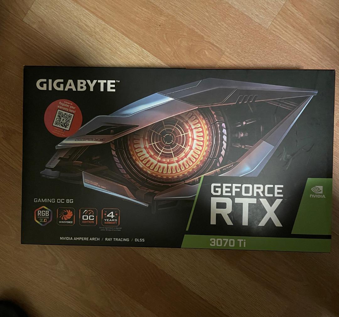 Gigabyte GeForce RTX 3070 TI Gaming OC, Computers & Tech, Parts ...