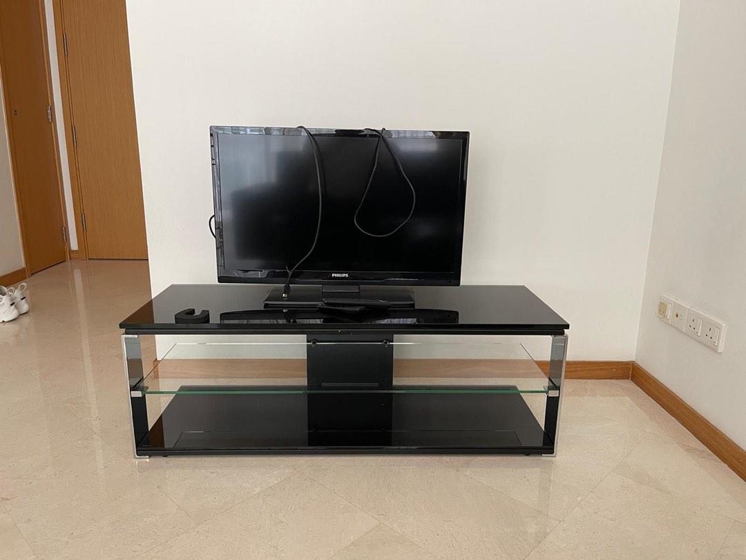Glass TV Console, Furniture & Home Living, Furniture, TV Consoles on
