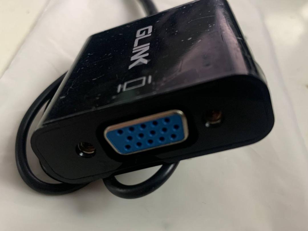 [Glink] GL001 HDMI to VGA Converter Adapter with 3.5mm Audio Port