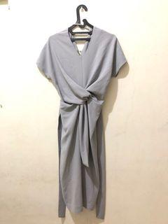 Grey Twisted Dress
