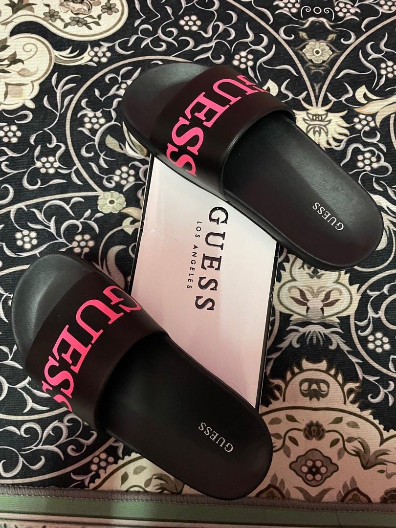 GUESS SANDALS, Men's Fashion, Footwear, Flipflops and Slides on Carousell