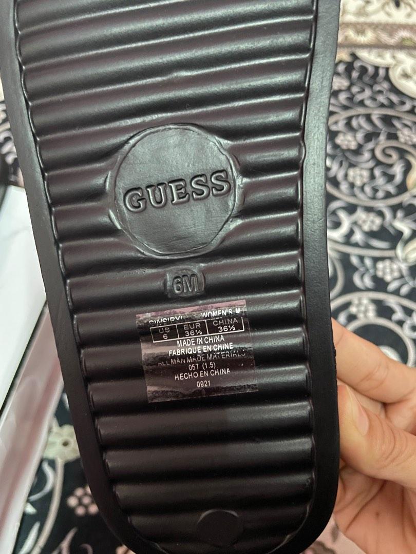 GUESS SANDALS, Men's Fashion, Footwear, Flipflops and Slides on Carousell