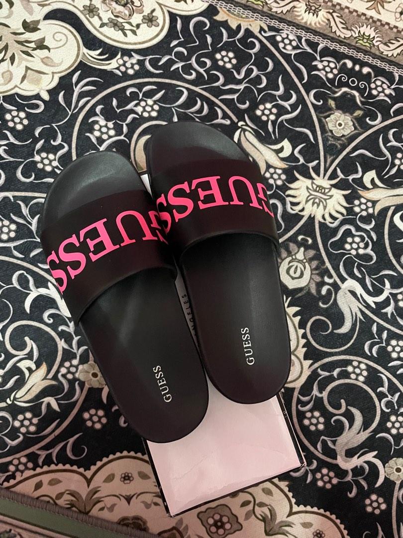 GUESS SANDALS, Men's Fashion, Footwear, Flipflops and Slides on Carousell