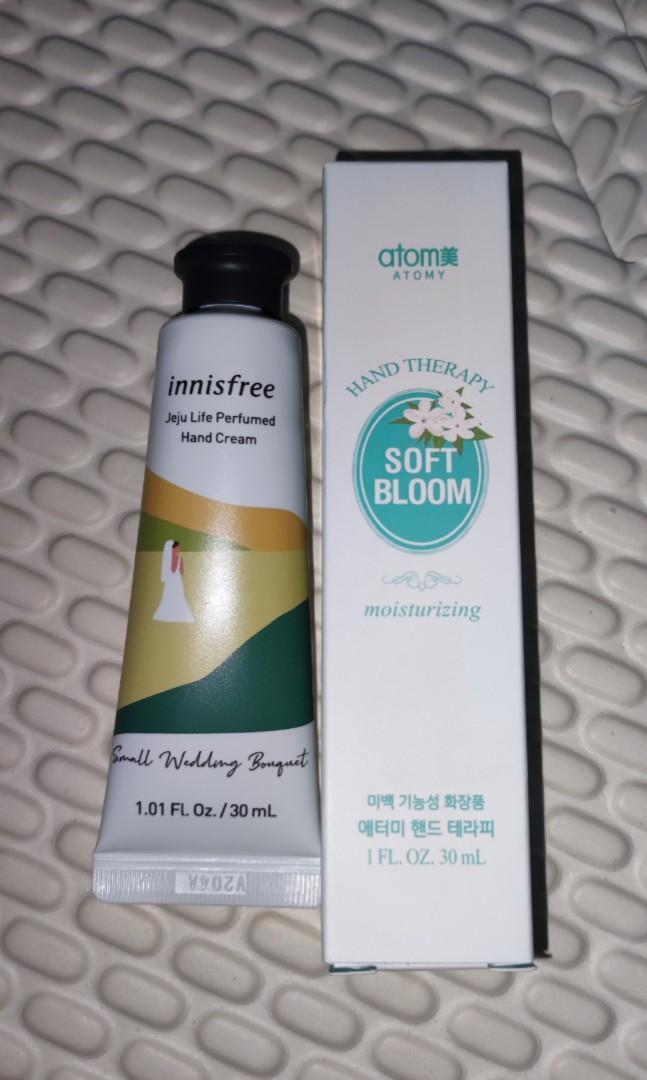 [Innisfree/Atomy] Hand moisturizer/cream, Beauty & Personal Care, Hands