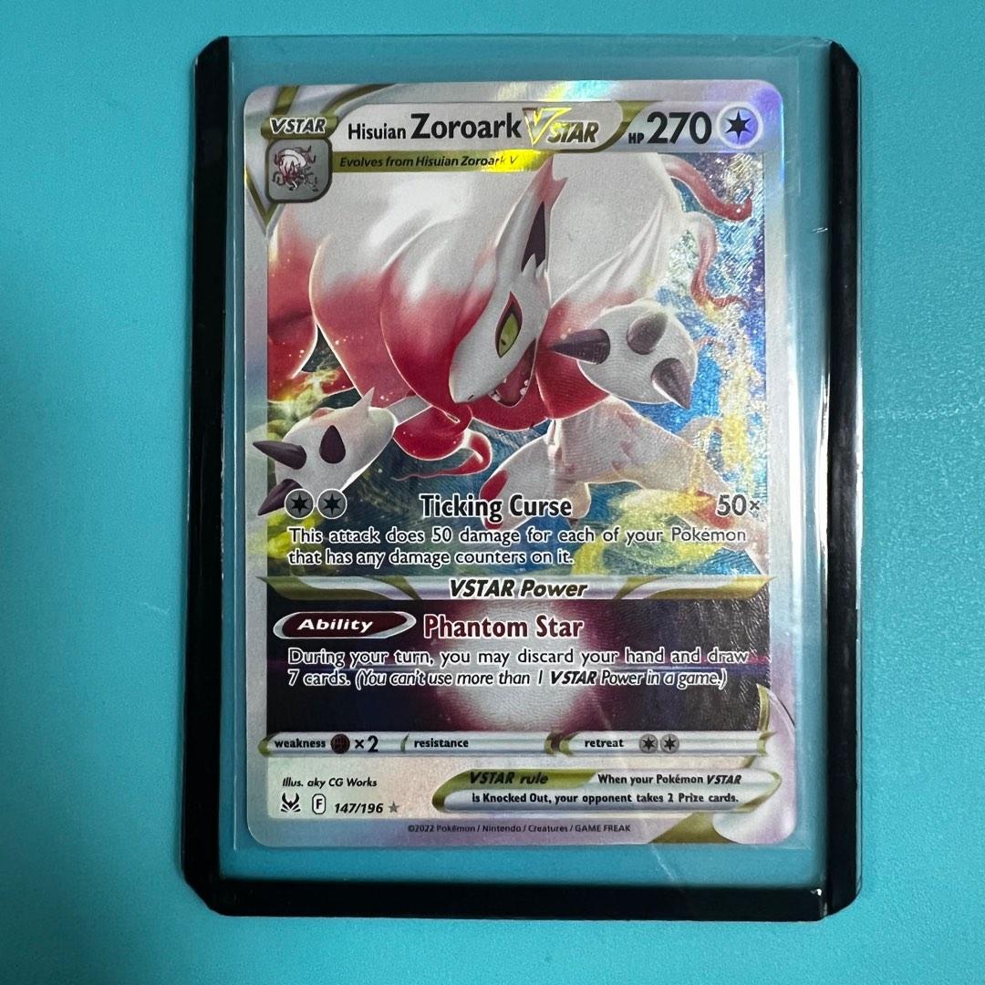 PRICE DROP] Hisuian Zoroark VStar Pokmon Lost Origin Tcg, Hobbies & Toys,  Toys & Games on Carousell
