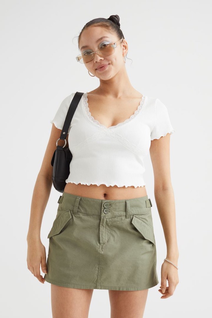 Cargo skirt deals h&m