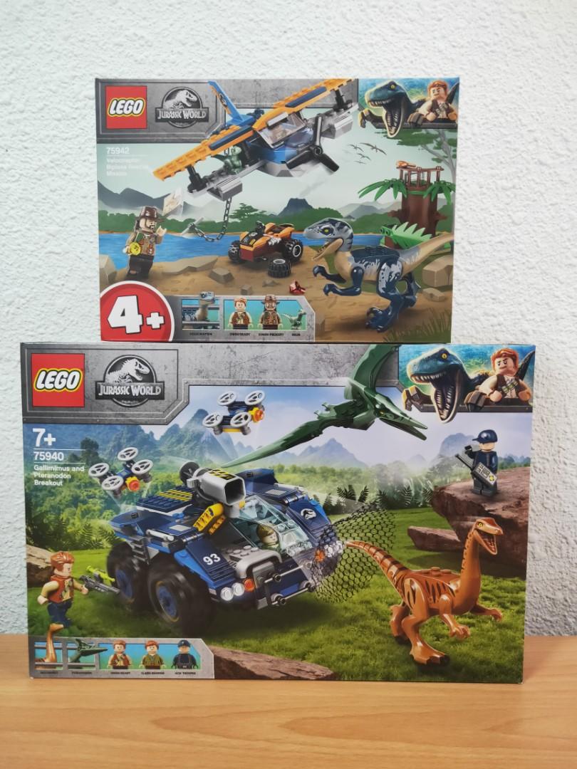 Brand New Lego 75940 Gallimimus and Pteranodon Breakout 75942 Velociraptor Biplane Rescue Mission Bundle Deal Hobbies Toys Toys Games on Carousell