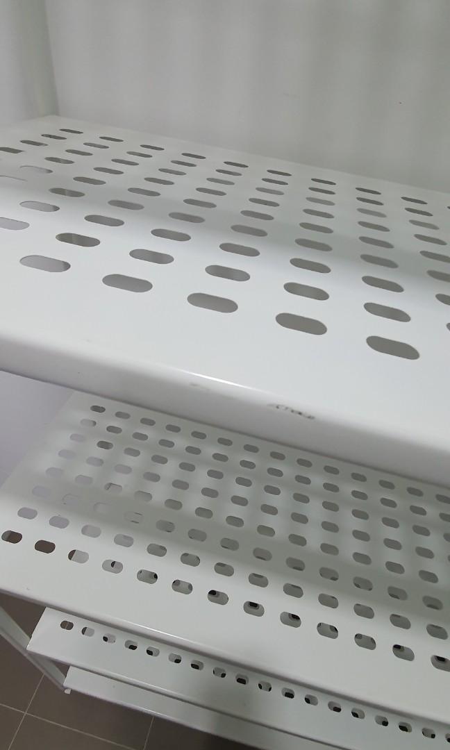 IKEA 5tier shelves, white, Furniture & Home Living, Furniture, Shelves, & Racks on