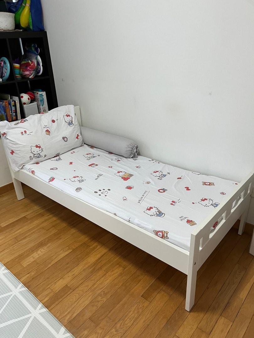 IKEA Kritter Bed with Mattress 1 Yr Old, Furniture & Home Living