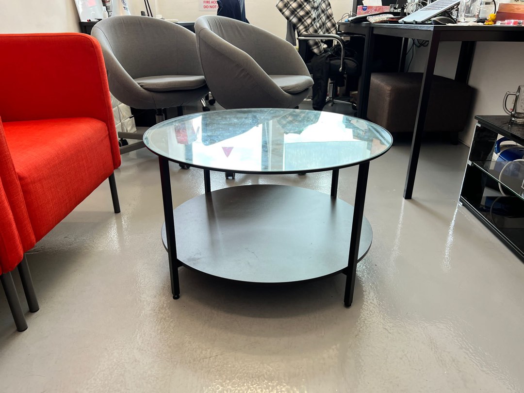 IKEA Round Coffee Table, Furniture & Home Living, Furniture, Tables & Sets on Carousell