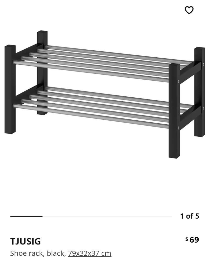 IKEA TJUSIG shoe rack, Furniture & Home Living, Furniture, Shelves