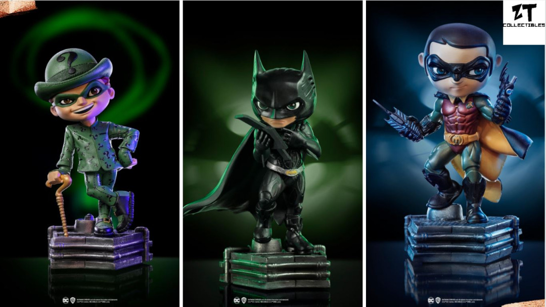Iron Studios - Batman / Robin / The Riddler - Batman Forever - MiniCo ...