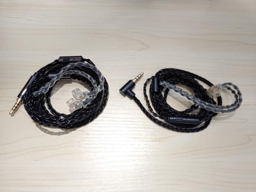 Jcally 2 Pin 0.78mm w/ Mic cables JC08S JC08P for ZSN QDC CRN Zex Pro