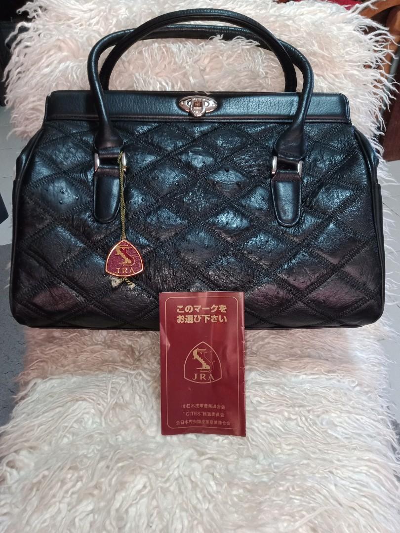 JRA Ostrich Skin Bag, Luxury, Bags & Wallets on Carousell