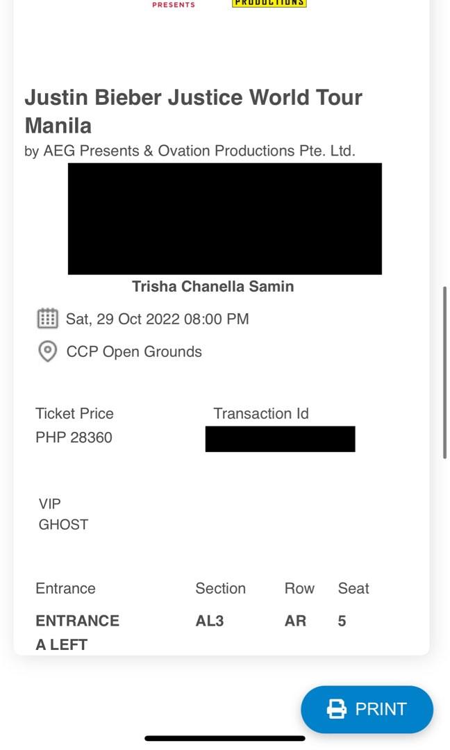 Justice World Tour Ghost VIP, Tickets & Vouchers, Event Tickets on