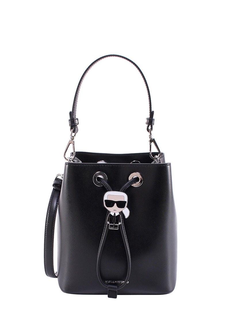 Karl Lagerfeld K/Ikonik Bucket Bag, Luxury, Bags & Wallets on Carousell