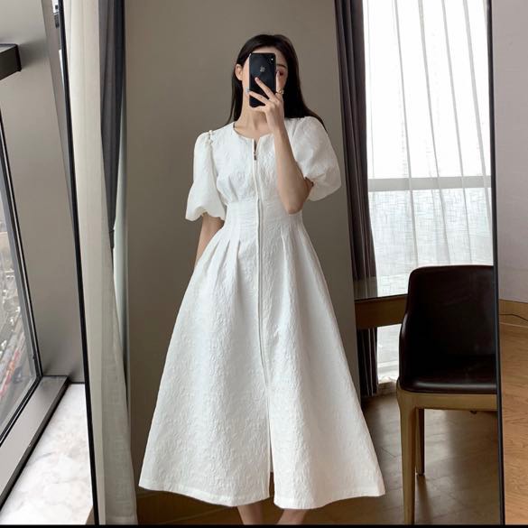 Buy1Take1 Korean Puff SLeeves Dress main image 0
