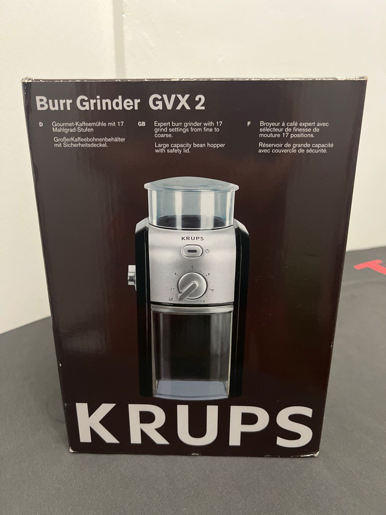 Krups burr grinder GVX2 coffee beans grinder, TV & Home Appliances