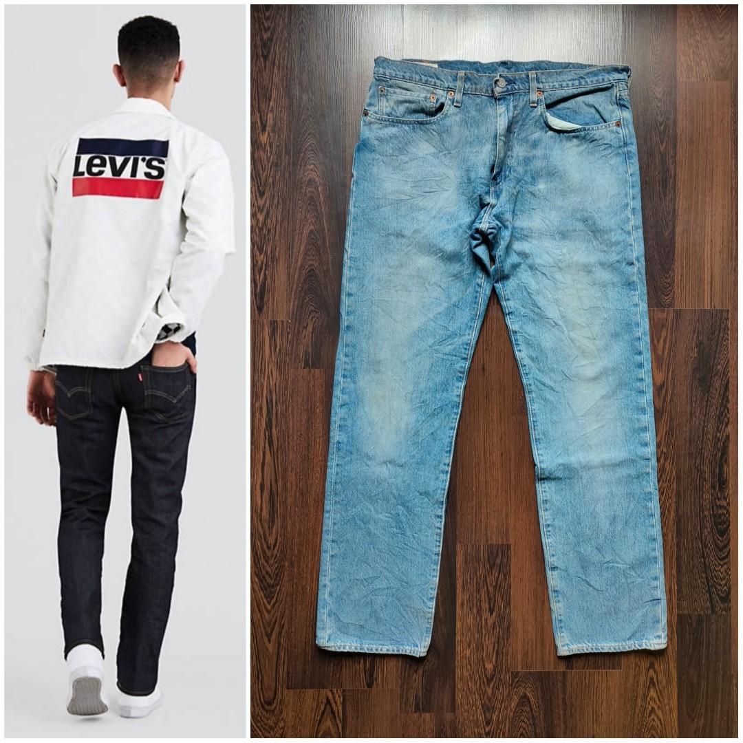 LEVI'S 502™ BIG E WATERLESS JEANS | Leather Patch Slim, Men's Fashion,  Bottoms, Jeans on Carousell