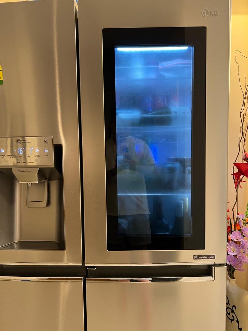 LG side by side fridge with instaview door in door in door (GSX6011NS
