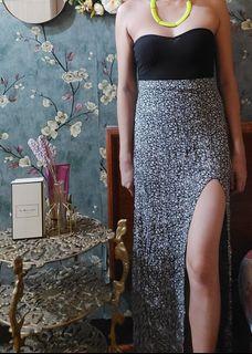 Maxi skirt divided H&M