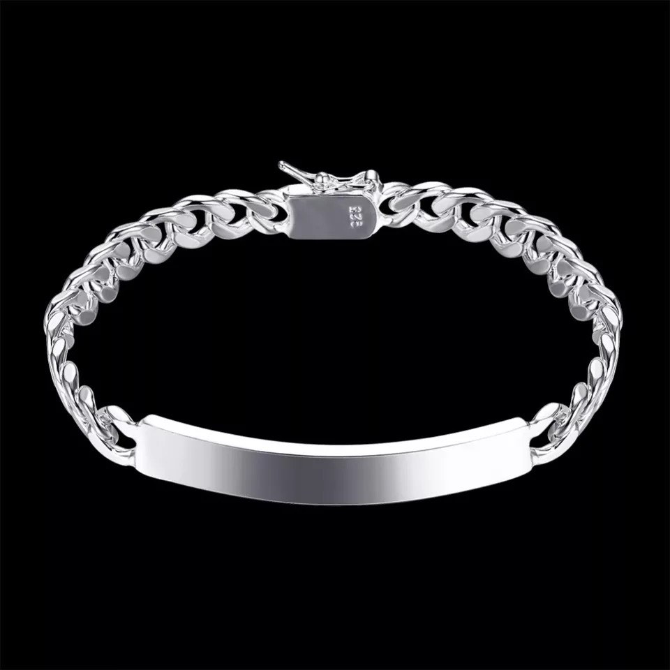 Gents silver bracelet price outlet