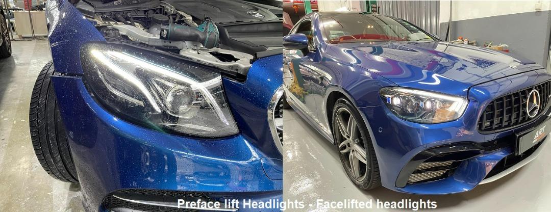 Mercedes Benz W213 Original ILS LED headlamps upgrading or Facelifted ...