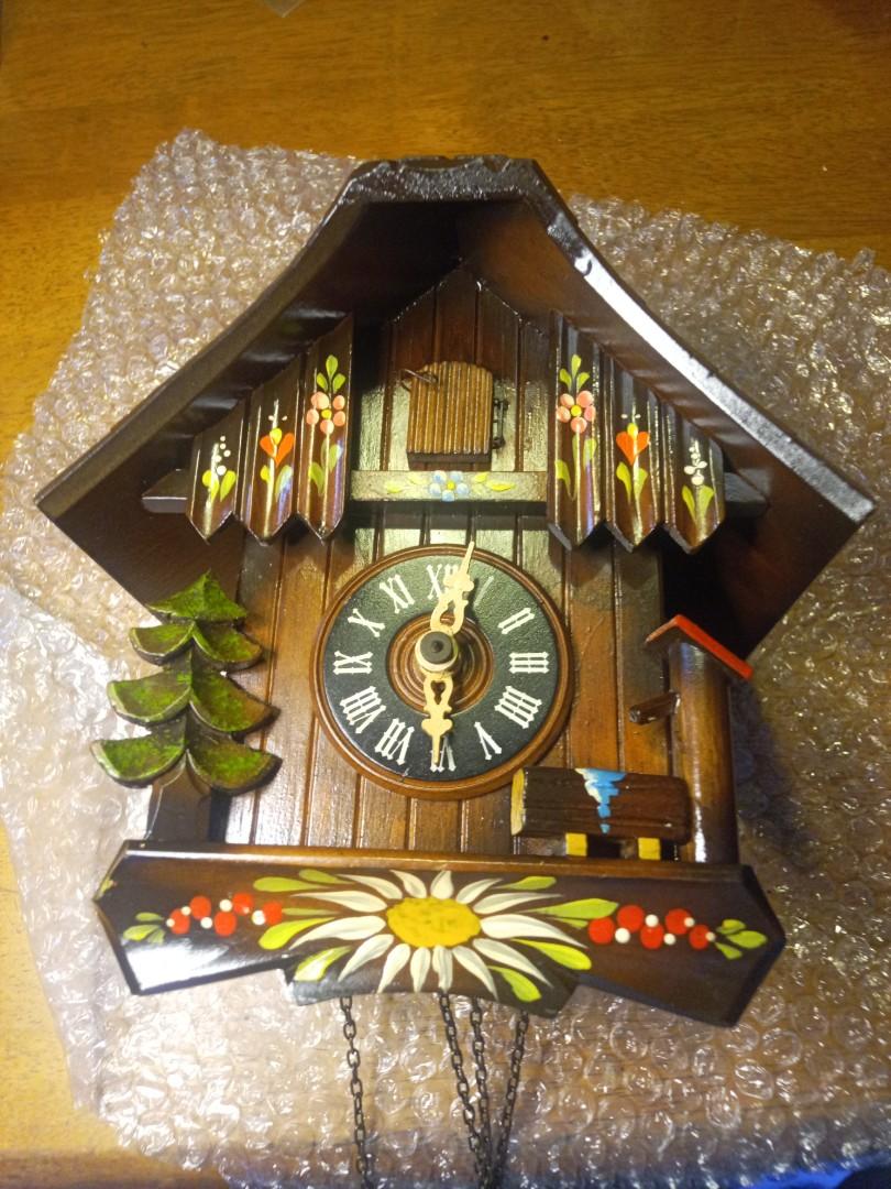 Miniature cuckoo clock, Furniture & Home Living, Home Decor, Clocks on