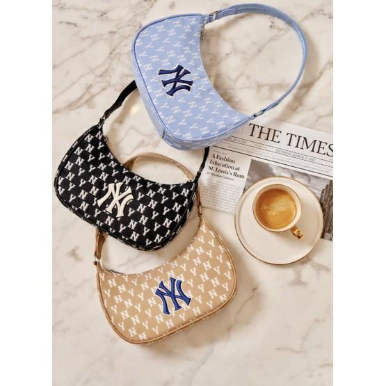 Jual [PO KOREA] Tas MLB Monogram Jacquard Hobo Bag NY - Jakarta