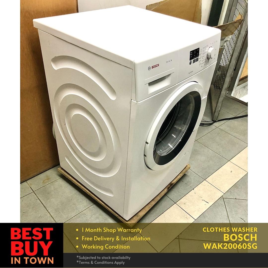 MUST BUY! BOSCH 7KG FrontLoad Washing Machine WAK20060SG/03, TV & Home