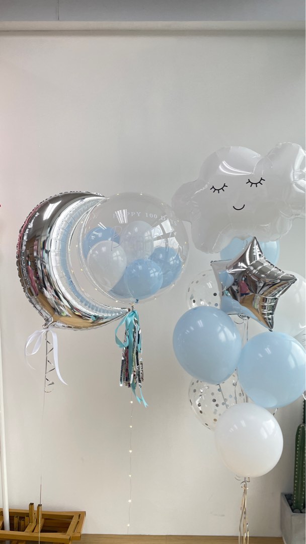 New born baby shower helium balloons, Hobbies & Toys, Stationery