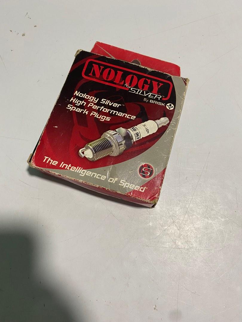 Nology high performance silver spark plugs 4 PCs, Car Accessories
