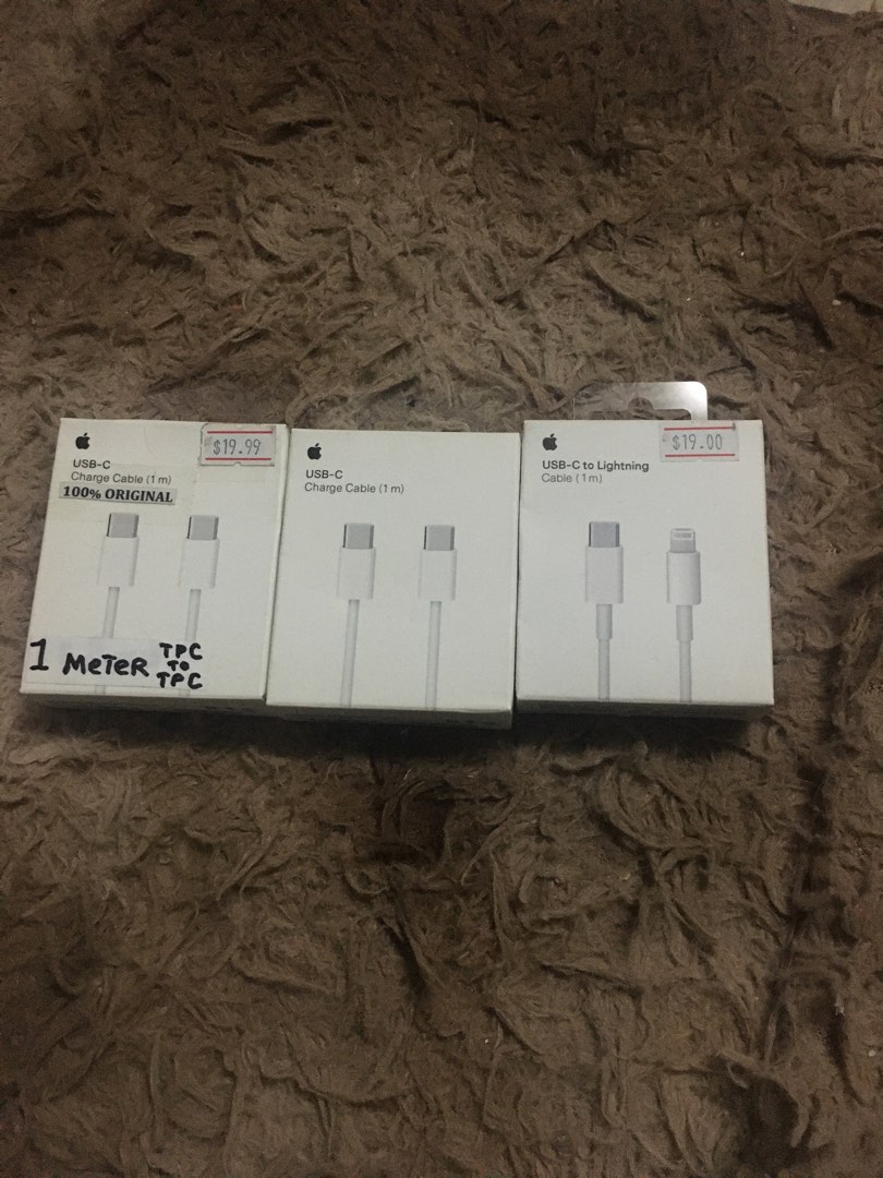 Original Apple C-C/ C- Lightning, Mobile Phones & Gadgets, Mobile ...