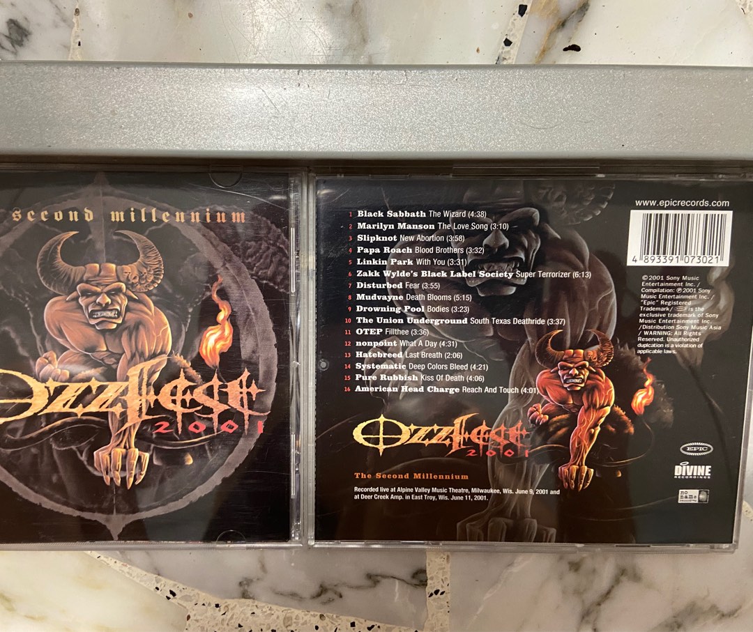 Ozzfest 2001, Hobbies & Toys, Music & Media, CDs & DVDs on Carousell