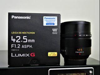 Panasonic Leica Nocticron 42.5mm F1.2 (For Olympus, Panasonic Lumix, Blackmagic or other MFT, M43, M4/3 or Micro Four Thirds Camera)