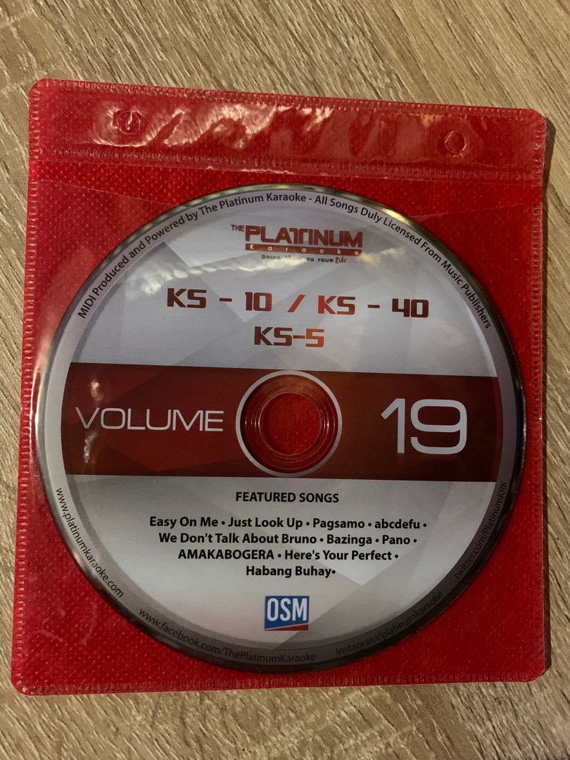 Platinum Karaoke Volume 19 MIDI for KS10 / KS40 / KS5, Hobbies